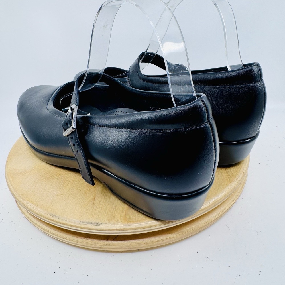 SAS Maria Mary Jane Shoes Womens 10.5 Black Leather Comfort Flats USA Classic - Picture 6 of 10